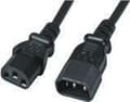 Miniatyrbilde 4 av 4: M-CAB - Strømkabel - power IEC 60320 C13 til IEC 60320 C14 - 1 m - svart