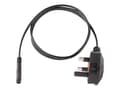 Miniatyrbilde 4 av 5: StarTech.com PXTNB2SUK1M strømkabel Sort 1 m BS 1363 C7 kopling