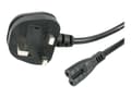 Miniatyrbilde 1 av 5: StarTech.com PXTNB2SUK1M strømkabel Sort 1 m BS 1363 C7 kopling