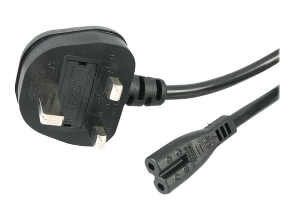 StarTech.com PXTNB2SUK1M strømkabel Sort 1 m BS 1363 C7 kopling