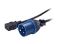 Pikkukuva 3 / 5: APC - Strømkabel - IEC 60320 C19 til IEC 60309 (han) - 2,4 m - lajittelu - P/N: SMT2200I-AR, SMT2200R2I-AR, SMT3000I-AR, SMT3000R2I-AR, SRT1500XLI, S