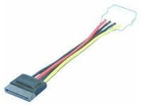 LogiLink strømkabel S-ATA > AT/ATX 4-pins hunn til 15-pins hann