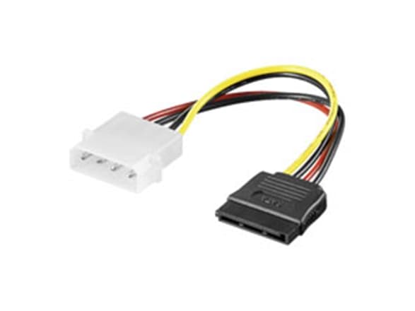 LogiLink strømkabel S-ATA > AT/ATX 4-pins hunn til 15-pins hann