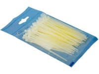 LogiLink KAB0003, Nylon, Hvit, 200 mm, 2,5 mm, 100 stykker
