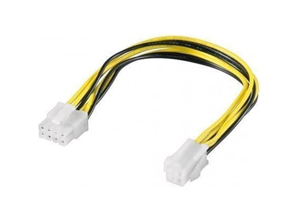 Goobay 51358, 0,2 m, PCI-E (8-pin), P4 4-pin, Hunkjønn, Hankjønn, Rett