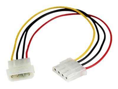 StarTech.com 12in Molex LP4 Power Extension Cable M/F - 4 pin Molex Power Connector - 4 pin Power Extension Cable - LP4 Power Cable (LP4POWEXT12) - S