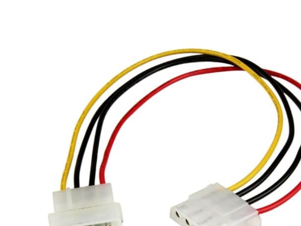 StarTech.com 12in Molex LP4 Power Extension Cable M/F - 4 pin Molex Power Connector - 4 pin Power Extension Cable - LP4 Power Cable (LP4POWEXT12) - S