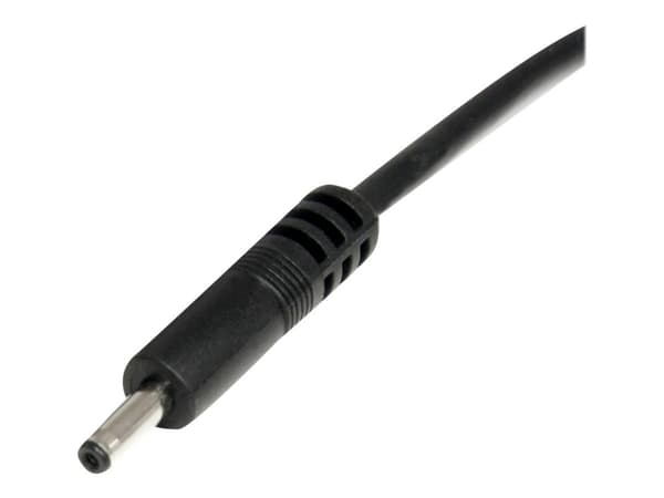 StarTech.com 3 ft. (0.9 m) USB to Type H Barrel 5V DC Power Cable - USB to 3.4mm Power Cable - 5V DC Type H - Black - Bluetooth Charger (USB2TYPEH) -