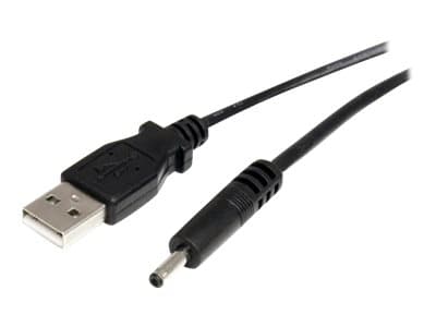 StarTech.com 3 ft. (0.9 m) USB to Type H Barrel 5V DC Power Cable - USB to 3.4mm Power Cable - 5V DC Type H - Black - Bluetooth Charger (USB2TYPEH) -