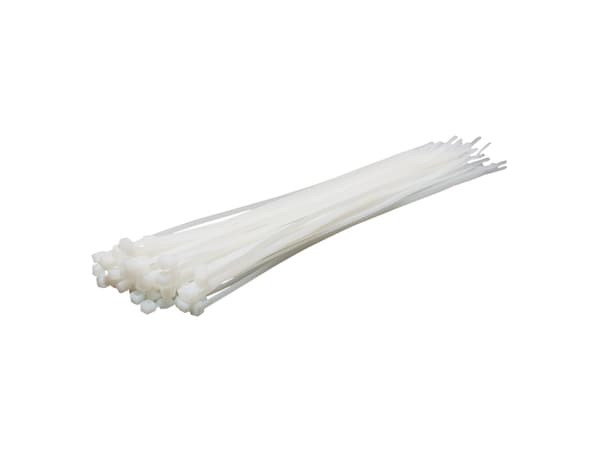 LogiLink KAB0004, Nylon, Hvit, 300 mm, 3,6 mm, 100 stykker