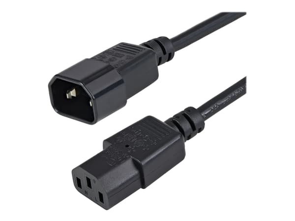 StarTech.com PXT1001M strømkabel Sort 1 m C14 kopling C13 kopling