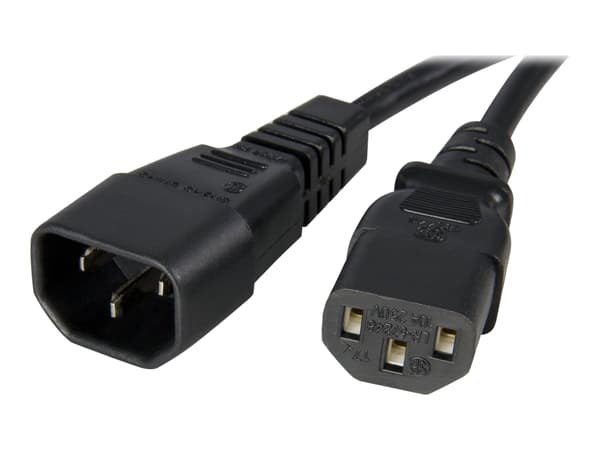 StarTech.com PXT1001M strømkabel Sort 1 m C14 kopling C13 kopling