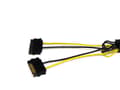 Miniatyrbilde 5 av 5: StarTech.com 6in SATA Power to 8 Pin PCI Express Video Card Power Cable Adapter - SATA to 8 pin PCIe power - Strømkabel - SATA-strøm (hann) til 8-pin