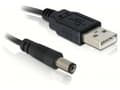 Miniatyrbilde 5 av 5: Delock - Strømkabel - 5,4 mm-DC-jakk (hann) til USB (hann) - 1 m
