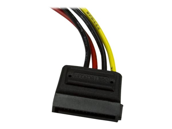 StarTech.com 6in 4 Pin LP4 to SATA Power Cable Adapter - LP4 to SATA - 6in LP4 to SATA Cable - 4 pin to SATA power - Strømkabel - SATA strøm (han) ti