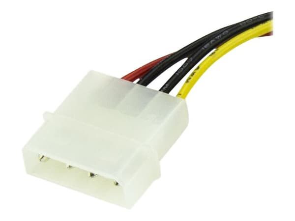 StarTech.com 6in 4 Pin LP4 to SATA Power Cable Adapter - LP4 to SATA - 6in LP4 to SATA Cable - 4 pin to SATA power - Strømkabel - SATA strøm (han) ti