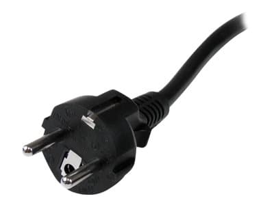 StarTech.com 2m (6ft) Computer Power Cord, 16AWG, EU Schuko to C19 Power Cord, 16A 250V, Black Replacement AC Cord, TV/Monitor Power Cable, Schuko CE