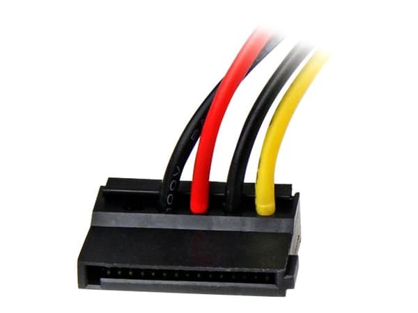 StarTech.com 6in 4 Pin LP4 to Left Angle SATA Power Cable Adapter - LP4 to SATA Power Adapter (SATAPOWADPL) - Strømadapter - SATA-strøm (hann) til 4-