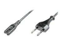 ASSMANN - Strømkabel - power IEC 60320 C7, Europlug til Europlug (hann) - 1.8 m