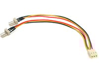 StarTech.com 6in TX3 Fan Power Splitter Cable - Fan power splitter - 3 pin internal power (F) to 3 pin internal power (M) - 5.9 in - TX3SPLITTER - Vi