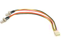 StarTech.com 6in TX3 Fan Power Splitter Cable - Fan power splitter - 3 pin internal power (F) to 3 pin internal power (M) - 5.9 in - TX3SPLITTER - Vi