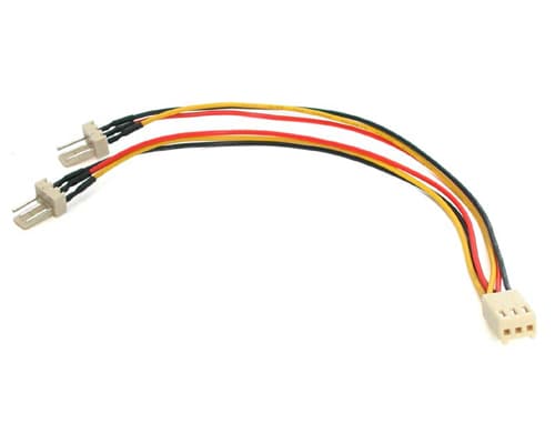 StarTech.com 6in TX3 Fan Power Splitter Cable - Fan power splitter - 3 pin internal power (F) to 3 pin internal power (M) - 5.9 in - TX3SPLITTER - Vi
