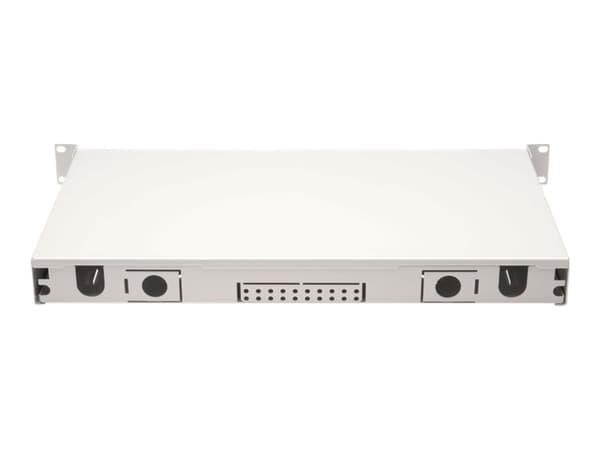 DIGITUS Professional DN-96321/9 - Fiberoptisk skarvlåda - SC Duplex SM X 12 - grå, RAL 7035 - 1U - 19"