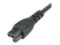 Pikkukuva 3 / 5: StarTech.com 6ft (2m) UK Laptop Power Cable, BS 1363 to C5 Clover Leaf, 2.5A 250V, 18AWG, Notebook/Laptop Replacement Cord, Printer Cable, UK Laptop