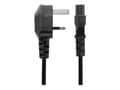 Pikkukuva 4 / 5: StarTech.com 6ft (2m) UK Laptop Power Cable, BS 1363 to C5 Clover Leaf, 2.5A 250V, 18AWG, Notebook/Laptop Replacement Cord, Printer Cable, UK Laptop