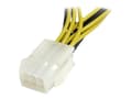 Miniatyrbild 3 av 5: StarTech.com 6in PCI Express Power Splitter Cable - Power splitter - 6 pin PCIe power (M) to 6 pin PCIe power (F) - 5.9 in - yellow - PCIEXSPLIT6 - S