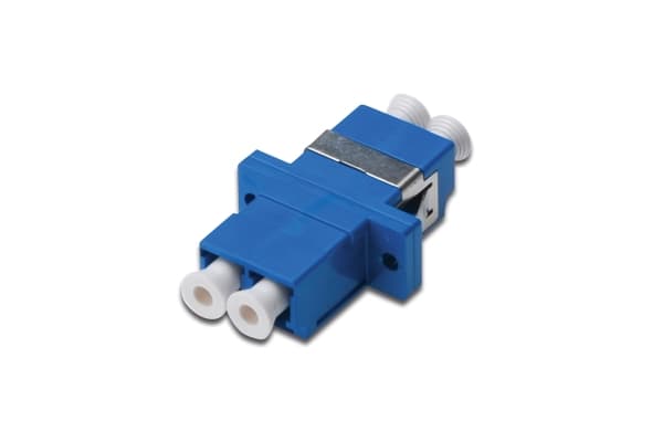 DIGITUS Professional - Nettverkkopler - LC-enkeltmodus (hunn) til LC-enkeltmodus (hunn) - fiberoptisk - blå