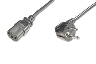 ASSMANN - Johdinsarja - IEC 60320 C13 til CEE 7/7 (han) - AC 250 V - 2,5 m - formet - lajittelu