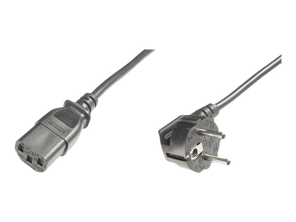ASSMANN - Johdinsarja - IEC 60320 C13 til CEE 7/7 (han) - AC 250 V - 2,5 m - formet - lajittelu