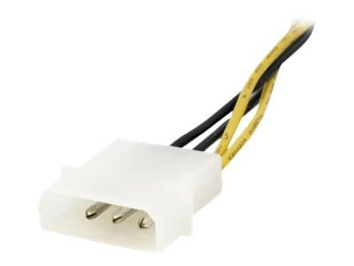 StarTech.com 6 Inch 4 Pin to 8 Pin EPS Power Adapter with LP4 - F/M - ATX to EPS Power Adapter (EPS48ADAP) - Strömadapter - 4 pin ATX12V (hona) till