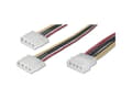 Miniatyrbilde 4 av 5: ASSMANN Classic - Strømsplitter - 4-pin intern strøm (hunn) til 4-pin intern strøm (hann) - 20 cm - formstøpt