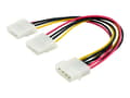 Miniatyrbilde 1 av 5: ASSMANN Classic - Strømsplitter - 4-pin intern strøm (hunn) til 4-pin intern strøm (hann) - 20 cm - formstøpt