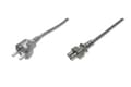 Miniatyrbilde 5 av 5: ASSMANN - Strømkabel - IEC 60320 C5 til power CEE 7/7 (hann) - AC 250 V - 1.2 m - formstøpt - svart - Tyskland