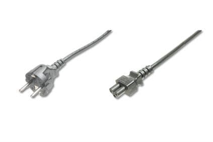 ASSMANN - Strømkabel - IEC 60320 C5 til power CEE 7/7 (hann) - AC 250 V - 1.2 m - formstøpt - svart - Tyskland