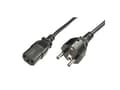 Miniatyrbilde 3 av 5: ASSMANN - Strømkabel - power IEC 60320 C13 til power CEE 7/7 (hann) - AC 250 V - 1.8 m - formstøpt - svart