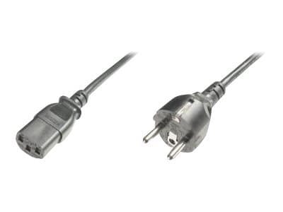 ASSMANN - Strømkabel - power IEC 60320 C13 til power CEE 7/7 (hann) - AC 250 V - 1.8 m - formstøpt - svart