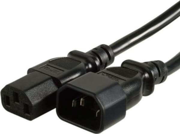 Dell - Strömkabel - IEC 60320 C14 till power IEC 60320 C13 - AC 250 V - 2 m - för EqualLogic FS7600, FS7610; PowerEdge T330; PowerVault MD1420; Stora