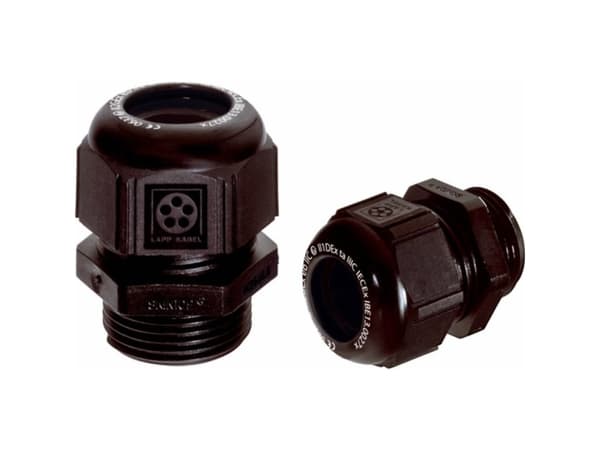 Lapp SKINTOP® K-M 25 X 1.5 ATEX plus BK, Sort, Polyamid, M25, IP68, CE 0637 Ex II 2G Ex eb IIC Ex II 1D Ex ta IIIC IECEx IBE 13.0027X