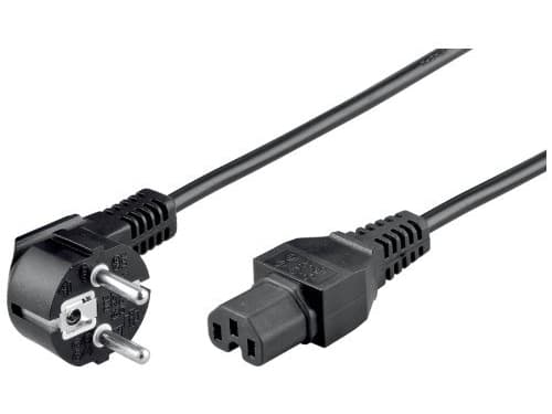 Goobay 93277, 2 m, Strømplugg type F, C15 kopling, H05RN-F3G, 250 V