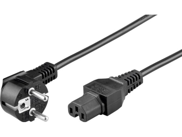 Goobay 93277, 2 m, Strømplugg type F, C15 kopling, H05RN-F3G, 250 V