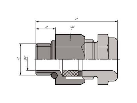 Lapp SKINDICHT 52001860, Ruostumaton teräs, 1 kpl, -20 - 100 °C