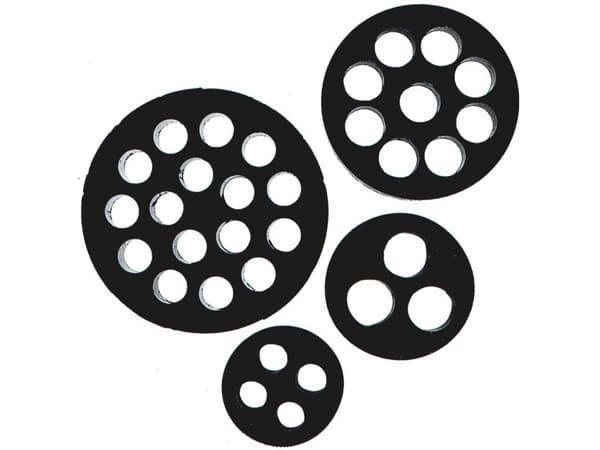 Lapp SKINTOP DIX-M, Inngangsparti og endestykke, Sort, Gummi, Skrues på plass, 4 x 7, ETIM 5.0 Class-ID: EC000032, ETIM 6.0 Class-ID: EC000032, IP54