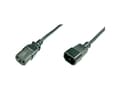 Miniatyrbilde 4 av 5: ASSMANN - Strømforlengelseskabel - IEC 60320 C14 til power IEC 60320 C13 - AC 250 V - 1.2 m - formstøpt - svart