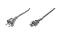 Miniatyrbilde 4 av 5: ASSMANN - Strømkabel - IEC 60320 C5 til power CEE 7/7 (hann) - AC 250 V - 1.8 m - formstøpt - svart