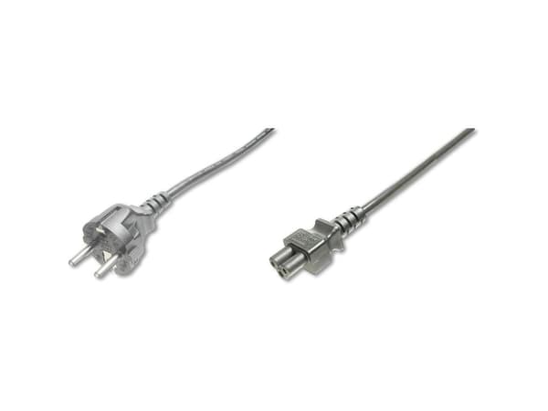 ASSMANN - Strømkabel - IEC 60320 C5 til power CEE 7/7 (hann) - AC 250 V - 1.8 m - formstøpt - svart