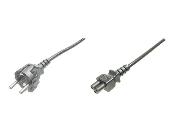 ASSMANN - Strømkabel - IEC 60320 C5 til power CEE 7/7 (hann) - AC 250 V - 1.8 m - formstøpt - svart